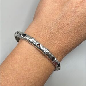 Brighton Silver Bracelet with Heart Accents